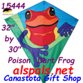 15444  Posion Dart Frog: Diamond 30" Kites by Premier (15444)