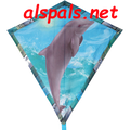 Coral the Dolphin : 30" Diamonds (15327) Kite