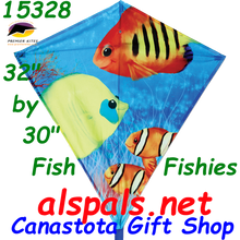 15328   Fishy Fishes: Diamond 30" Kites by Premier (15328)