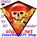15402  Skull Surrender: Diamond 30" Kites by Premier (15402)