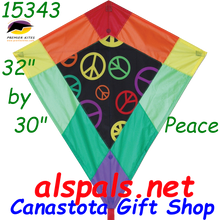 15343  Peace: Diamond 30" Kites by Premier (15343)