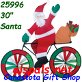25996 Santa 30" : Bicycle Spinners (25996)