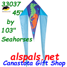33037  Seahorses: Delta Flo-Tail 45" Kites by Premier (33037)