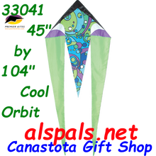 33041  Orbit ( Cool ): Delta Flo-Tail 45" Kites by Premier (33041)