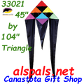 33021  Triangles: Delta Flo-Tail 45" Kites by Premier (33021)