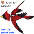 25121 Cardinal (North American) 37" Bird Spinners (25121)