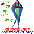 33122  Wavy Gradient Bullets: Delta Flo-Tail 56" Kites by Premier (33122)