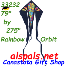 33232  Rainbow Orbit: Delta Flo-Tail 6.5' Kites by Premier (33232)