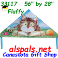 33117  Cat ( Fluffy ): Delta 56"  Kites by Premier (33117)