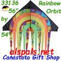 33136  Orbit Rainbow: Delta Streamer 56" Kites by Premier (33136)