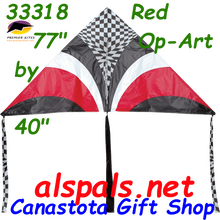 33318  Red OP-Art: Delta X Kites by Premier (33318)