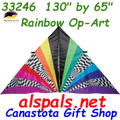 33246  Op_Art (Rainbow): Delta 11 ft Kites by Premier (33246)
