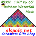 45352  Rainbow Waterfall Mesh: Delta 11 ft Kites by Premier (45352)