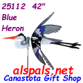 25112  Heron (Blue) 42"    Bird Spinners (25112)