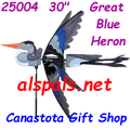 25004  Blue Heron 30"   Bird Spinners (25004)