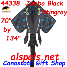 44338  Stingray ( Jumbo-Black ): Sea Life Kite by Premier (44338)