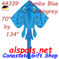 44339  Stingray ( Jumbo-Blue ): Sea Life Kite by Premier (44339)