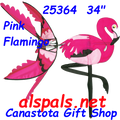 25364  Flamingo 34"   Bird Spinners (25364)