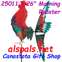 25011  Rooster (Morning) 26"   Bird Spinners (25011)