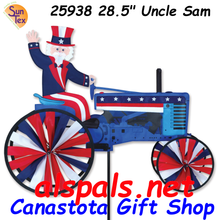 25938 Uncle Sam on a Tractor: Tractor 28" Spinners (25938)
