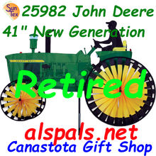 25982 John Deere Vintage Tractor 43" : Tractor spinner (25982)