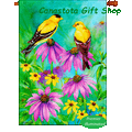 Summer Goldfinches  : Illuminated Flags