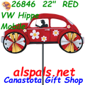 26846  22" Red VW Hippie Mobile: Vehicle Spinners (26846)