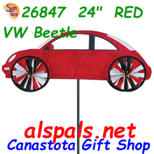 26847  24" Red VW Beetle: Vehicle Spinners (26847)