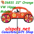 26831  22" Orange VW Hippie Mobile: Vehicle Spinners (26831)