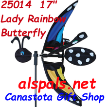 25014  Butterfly Lady Rainbow 17"    Bug Spinners (25014)