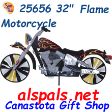 25656  Motorcycle Spinners32" Motorcycles Flame (25656)
