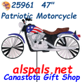 25961 Motorcycle Spinners47" Motorcycles Patriotic (25961)
