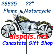 26835  Motorcycle Spinners 22" Motorcycles Flame (26835)