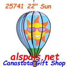 25741 Sun 22" Hot Air Balloons (25741) Wind Spinner