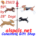 21613  DOGS : CAROUSEL SPINNERS (21613)