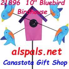 21896  BLUEBIRD BIRDHOUSE 9"    Whirligig (21896)