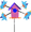 21896  BLUEBIRD BIRDHOUSE 9"    Whirligig (21896)