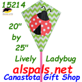 15214   Lively Ladybug: Diamond 25" Kites by Premier (15214)