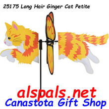 25175 Ginger Cat 19.5": Petite Wind Spinner (25175)