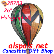 25758 Holographic 26" Hot Air Balloons (25758)
