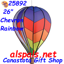 25892  Chevron Rainbow 26" Hot Air Balloons (25892)