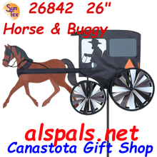 26842  Horse & Buggy 26": Vehicle Spinners (26842)