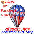26402 Patriotic Vintage 18" Hot Air Balloons (26402)