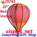 25743 Red Vintage 22" Hot Air Balloons (25743)