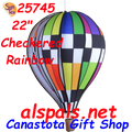 25745 Checkered Rainbow 22" Hot Air Balloons (25745)