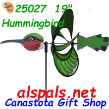 25027  Hummingbird 19"   Petite & Whirly Wing Spinner (25027)