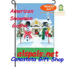 American Snowman Gothic : PremierSoft Garden Flag (56145)