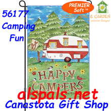 56177 Camping Fun : PremierSoft Garden Flag (56177)