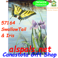 57164 SwallowTail & Iris : Illuminated House Flag (57164)