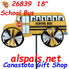 26839  School Bus 18" : Vehicle Spinners (26839)